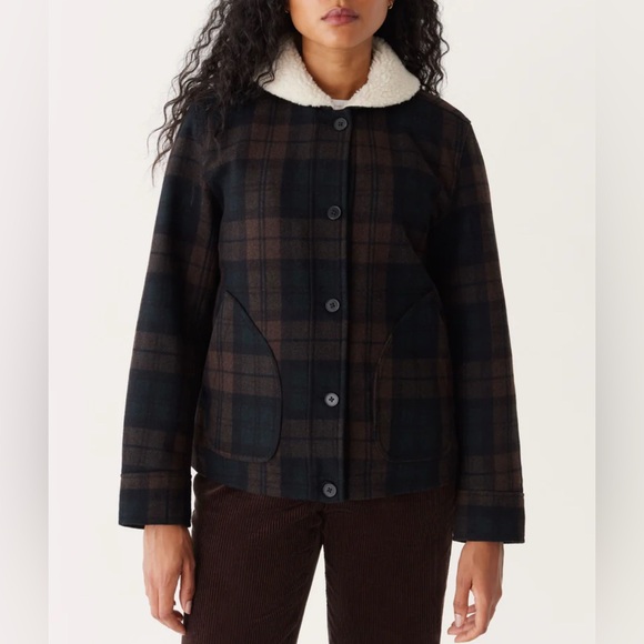 NWT - Frank & Oak Women’s Wool Blended Padded Bomber Jacket - Size M - Picture 3 of 16